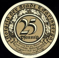 25 пфеннигов 1921 год